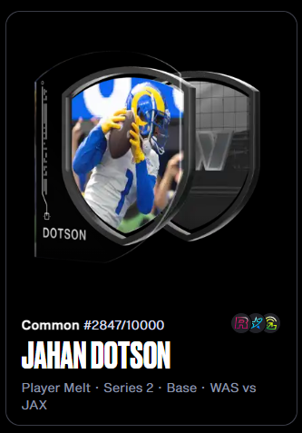 expialijoseph's tweet photo. Anyone else get the Jahan Dotson/Allen Robinson Crossover Special Edition! #nflallday @NFLALLDAY https://t.co/EaIvWhA5T4