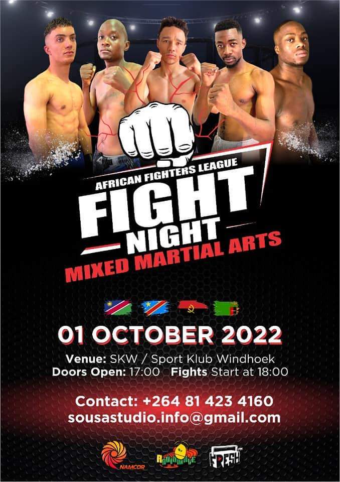 Come enjoy Namibia's 1st MMA fight night!