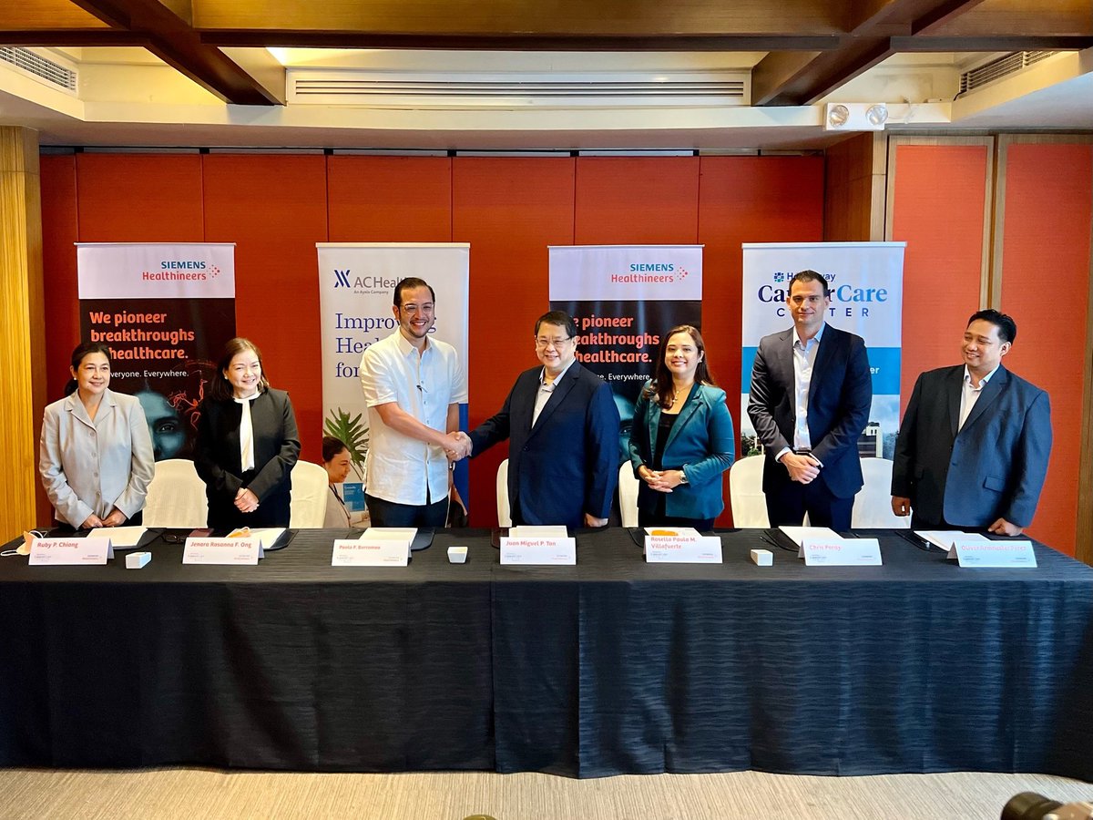 We’re thrilled to build on our work with AC Health to advance cancer care in the Philippines through a long-term Value Partnership with @SiemensHealth! Learn more in the press release: bit.ly/3BBgp5J