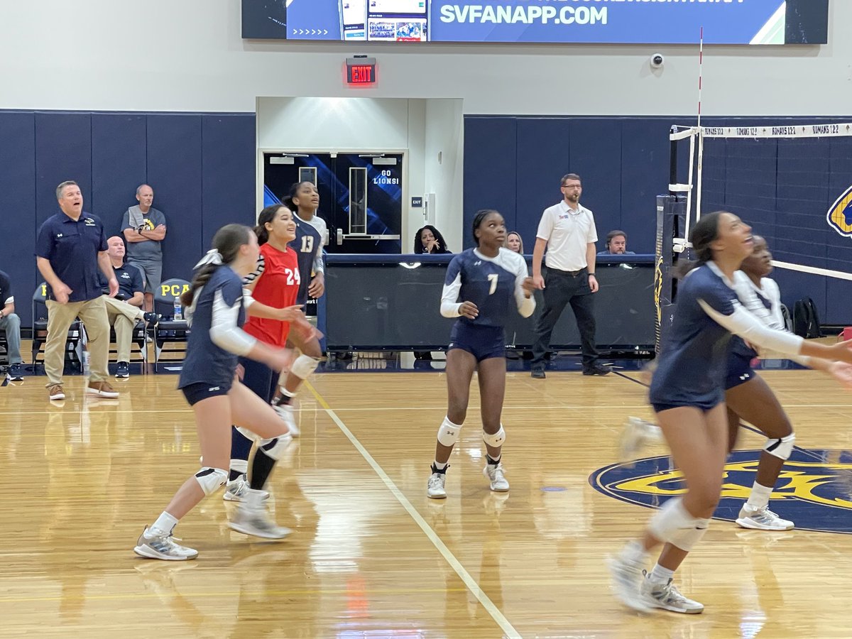 Our Volleyball team is looking strong tonight! ⁦<a href="/PCAAthletics/">PCAAthletics</a>⁩ ⁦<a href="/PrestonwoodPCA/">Prestonwood Christian Academy Plano</a>⁩ ⁦<a href="/RMitch4760/">Ryan Mitchell</a>⁩ ⁦@drmike_goddard⁩ ⁦<a href="/pcabrianbrazil/">Coach Brazil</a>⁩