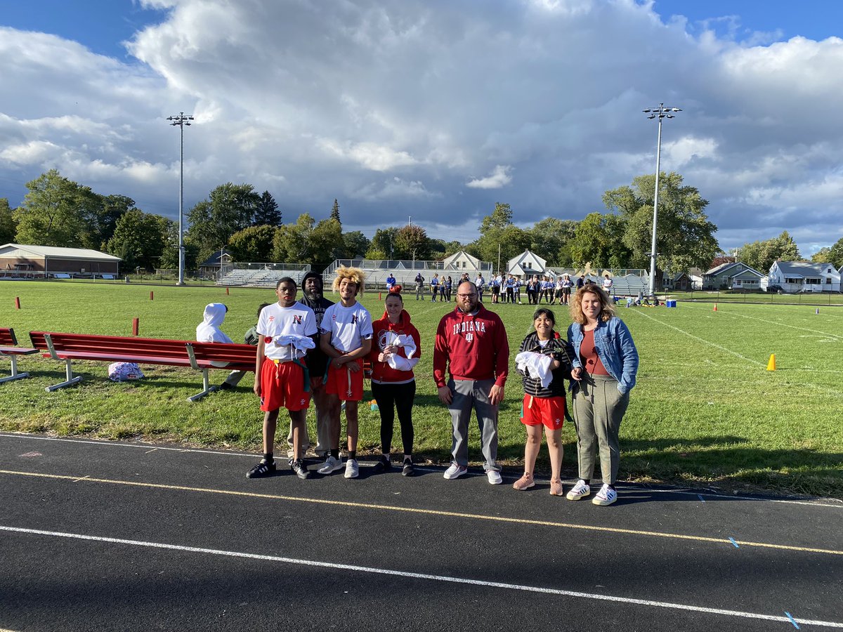 NSHSlegends's tweet photo. We celebrated tonight with our Senior Unified Flag Football players Yah, Maurice, and Verick.  We will miss all of your big smiles. @NSHS_Champions https://t.co/xsjZThwpJ3