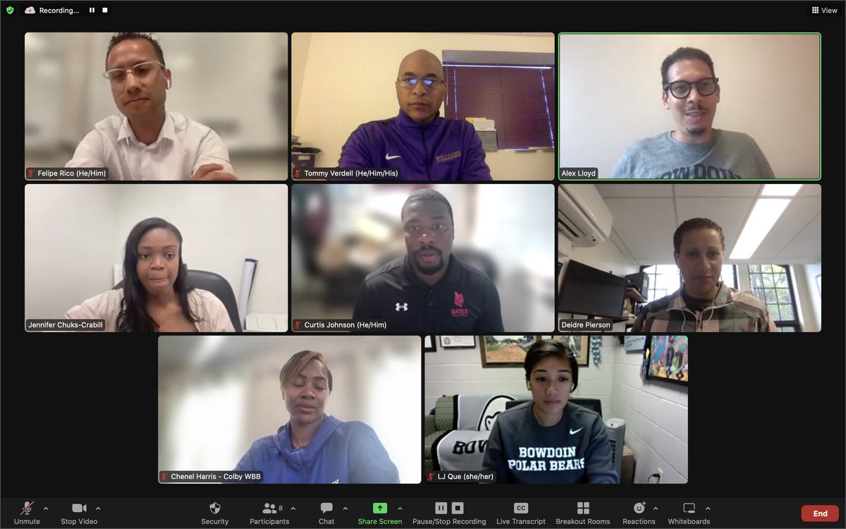 CoachTommyV's tweet photo. We got the band back together for the first time this year!!!
Stronger TOGETHER!!!!
#StrengthInNumbers
#NESCACCoachesOfColor
#WhoNOTHow
#ILoveThisGroup https://t.co/BtXkj8Bm15