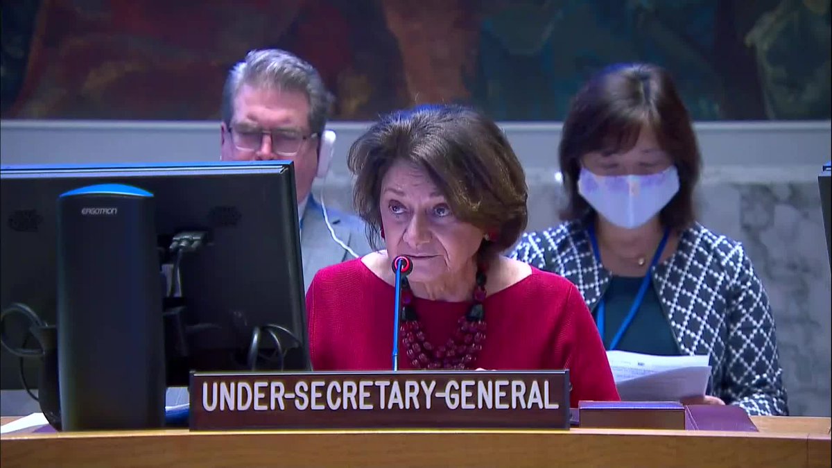 🎬 Watch Security Council briefing by @UNDPPA Chief @DicarloRosemary on #Ukraine on the referenda in Donetsk, Luhansk, Kherson & Zaporizhzhia regions, Nuclear weapons, Human Rights violations & Black Sea Grain Initiative. 🔗 For ES, FR, RU, AR & ZH: bit.ly/3CeBWCM