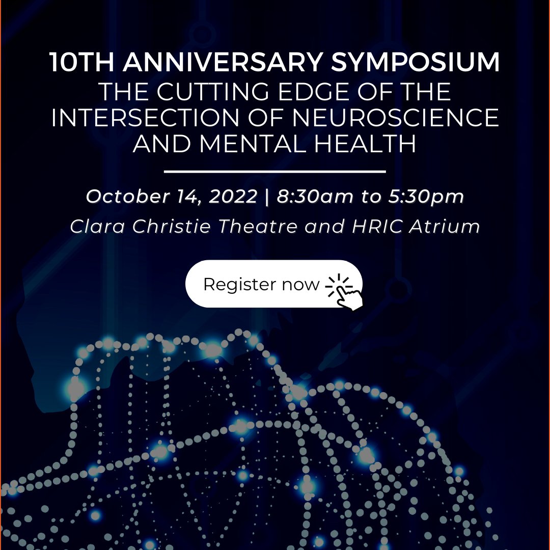 HBITOUC's tweet photo. In celebration of a decade of cutting-edge research, join the Mathison Centre for a day of symposium on "The Cutting Edge of the Intersection of Neuroscience and Mental Health" on Friday, October 14. 
 
Learn more about the speakers and register here: https://t.co/j4k7xCRoSp https://t.co/aKO2hNs0us