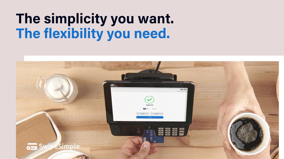 SwipeSimple's tweet photo. Fast, reliable, and easier to use than you ever thought possible, this point-of-sale system is packed with tools to make every transaction effortless. Learn more > https://t.co/QgQcGl8ukz https://t.co/ojYc4M6cgd