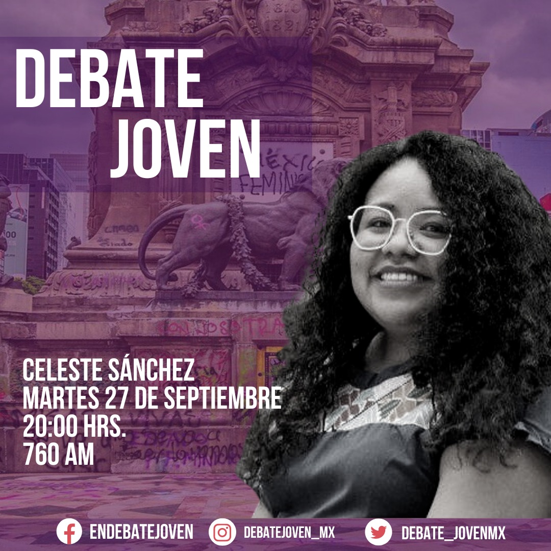 Hoy participaré en <a href="/debate_jovenmx/">Debate Joven México</a> para hablar sobre la violencia mediática y estética ante la expectativa de las industrias cinematográfica y de la moda.

¡No se lo pierdan!

📆 Miércoles 27 de septiembre
🕗 20:00 Hrs.
📻 @radiocanon760AM