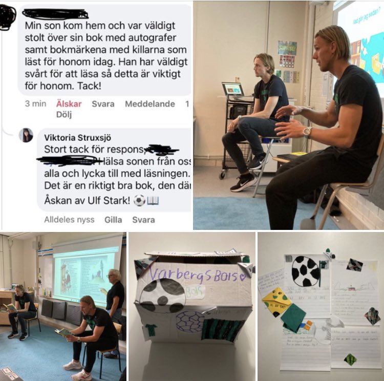 #LäsandeFörebilder - termin fyra är igång. Ett samarbete skola och omvärld där spelare från <a href="/VarbergsBoISFC/">Varbergs BoIS FC</a> besöker elever i åk 2 och läser högt, pratar drömmar och mål, och berättar varför det är viktigt att kunna läsa - och förstå det du läser. ⚽️📖🛠️