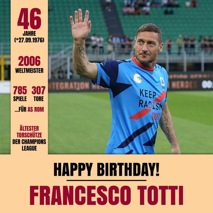 Ein waschechter Römer wurde heute 46 - Happy Birthday, Francesco  