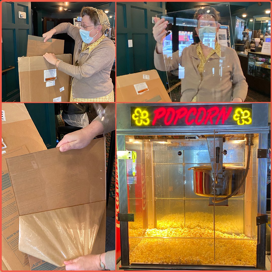 The Summer Giving Tree bears its first fruit! 
Thanks to a generous gift from Deanna Zoe Smith, we have new popcorn popper doors. Stop by the concession stand to check them out, and to get some of the best popcorn in Maine!

#StrandTheatre #Popcorn #NewDoors