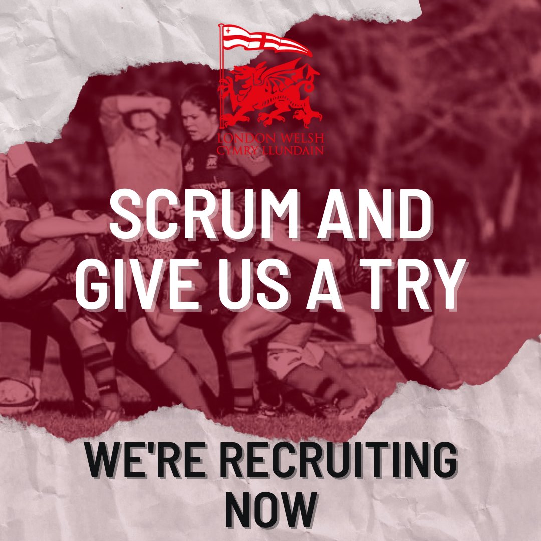 London Welsh Women are welcoming players of all abilities and experience NOW! 

Join one of the longest running Women’s rugby clubs in the UK and the best kept secret? You don’t even need to be Welsh! 

🗓TRAINING: Wednesday 19.30-21.00 
📍Old Deer Park Sports Ground, TW9 2AZ
