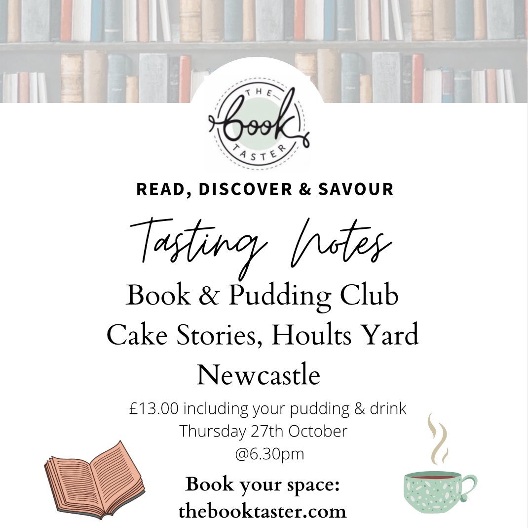 Calling all NEWCASTLE book lovers. New Book &amp; Pudding Club is launching next month <a href="/CakeStoriesBake/">Cake Stories</a> 

To find out more: thebooktaster.com/product-page/n…

#BookClub #bookandpudding #newcastlebookclub #cakestories #bookwormsunite