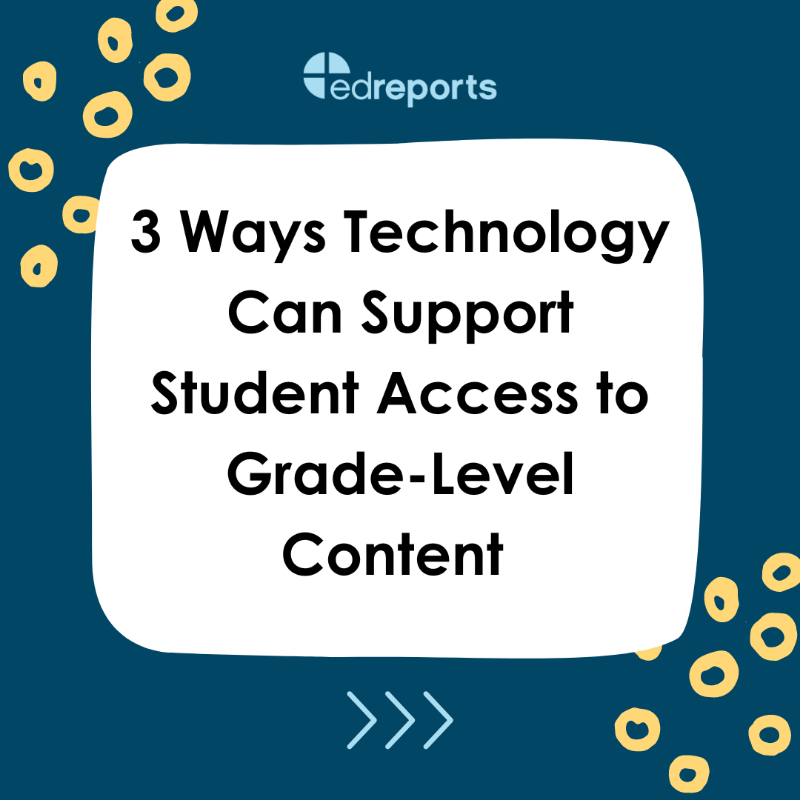 EdReports's tweet photo. Educator Heather Gauck shares a few key practices that can help any educator leverage technology to ensure every student has what they need to learn and grow.