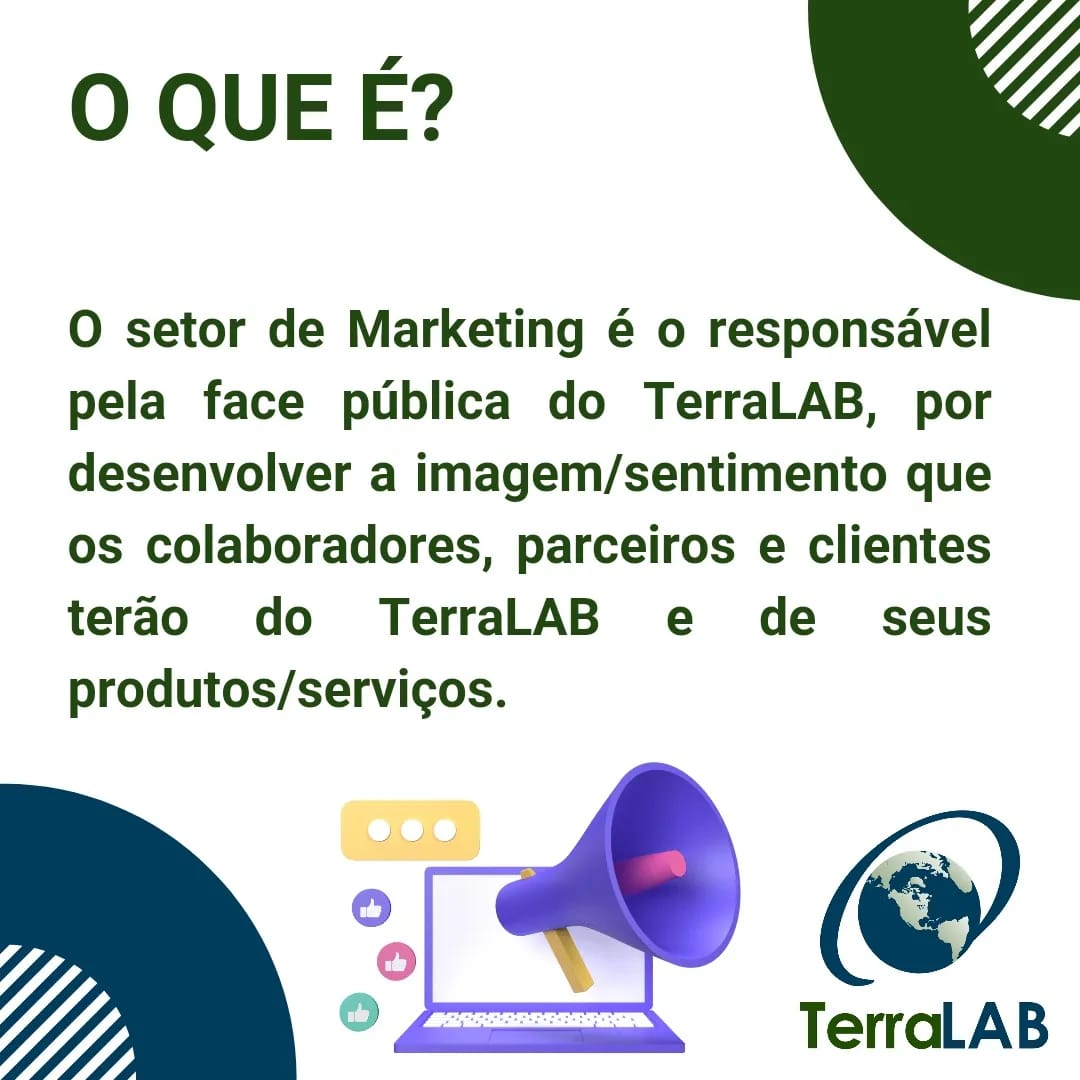 TerraLAB_UFOP's tweet photo. O Terralab possui diversos times, dentre estes, temos a equipe de Marketing, que é responsável pela publicidade do laboratório e suas atividades, representando a imagem do mesmo para as pessoas de fora, ajudando na divulgação de artigos, processos seletivos e curiosidades. https://t.co/2BdllqBl4Y