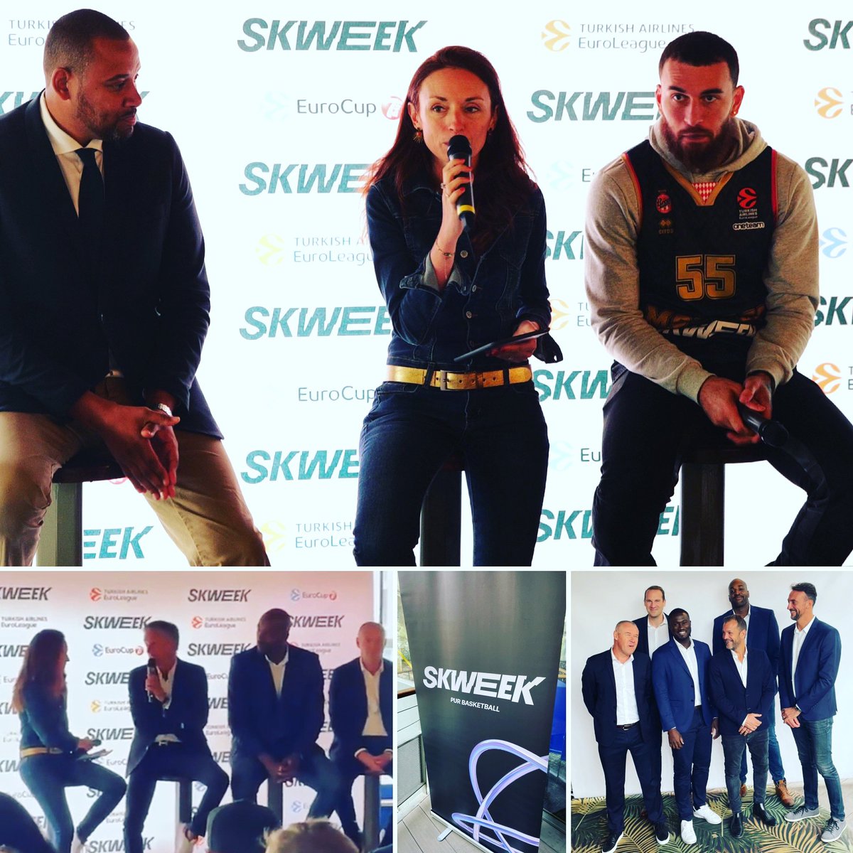 “Skweeeeeek… c’est donc le bruit de la chaussure sur le parquet de basket. Et aussi le nom de la nouvelle plateforme OTT de l’Euroligue et l’Eurocup 🏀 <a href="/skweektv/">SKWEEK</a>. Lancée ce matin à Paris et dispo dès jeudi 6/10 ! <a href="/ASMonaco_Basket/">AS Monaco Basket 🇲🇨</a> <a href="/LDLCASVEL/">LDLC ASVEL</a> <a href="/JLBourgBasket/">JL Bourg Basket</a> <a href="/ParisBasketball/">Paris Basketball</a>