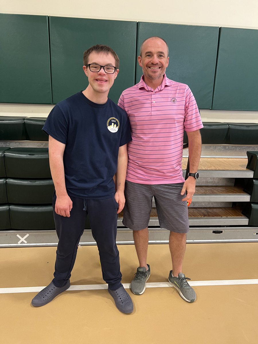 petroyberg's tweet photo. I’m excited to share that I have a helper in my PE class. Welcome Mr. Torrey #hereATjrb https://t.co/xBGJEZzH1S