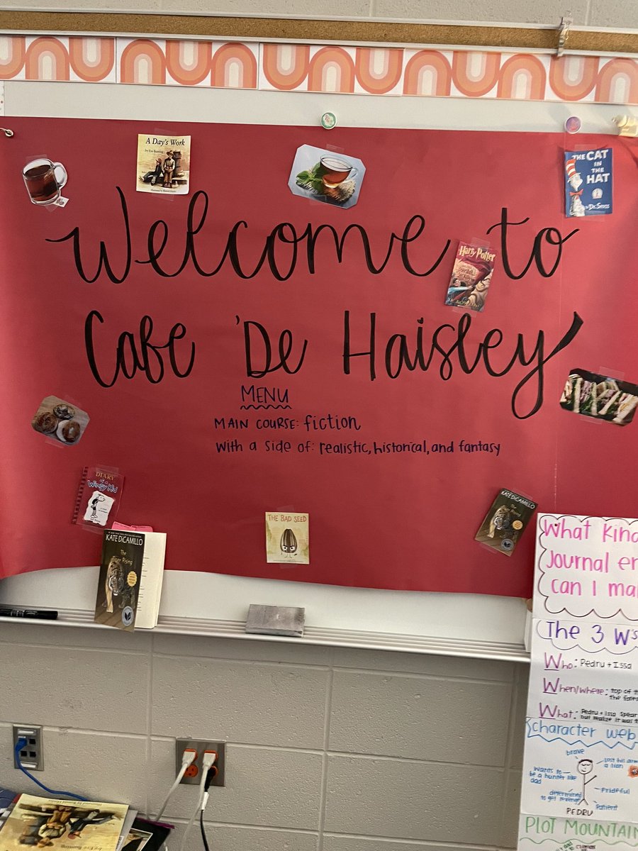 AshBlack314's tweet photo. Students are getting a taste of fiction books at Cafe ‘De Haisley!📚☕️ #5th_is_it #cfisd_ELAR2_5 @ReedElementary #reedbuildsminds @mshaisleysclass https://t.co/eM6x1osnCC
