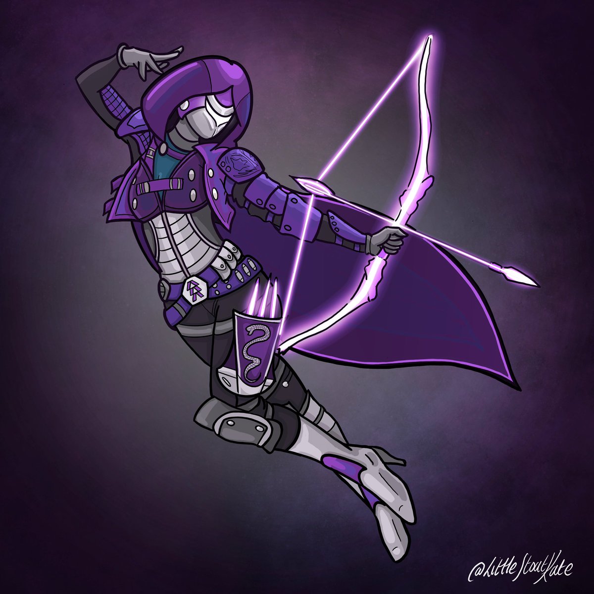 LittleStoatKate's tweet photo. Feed the void  #teamhunter #destinyfanart #gameart #destiny2 #fireteam #destiny2thegame #destiny2art #destinyhunter #bungiefanart #bungiedestiny #guardian #voidhunter #procreate #customguardian https://t.co/jJ5ONGwjxY