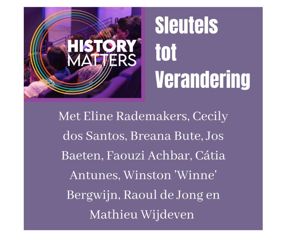 Slot editie History Matters blikt vooruit naar de toekomst. Tickets via theaterzuidplein.nl/voorstellingen…