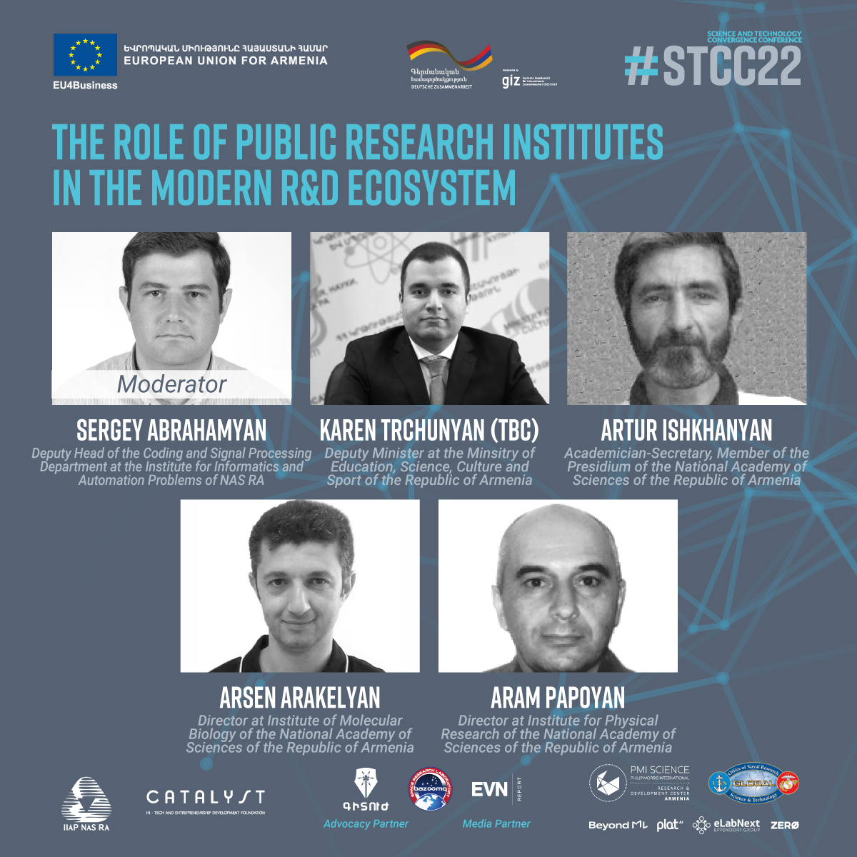 SmartGateVC's tweet photo. The role of public research institutes in the modern R&amp;D ecosystem in Armenia is on our agenda today happening at 4PM.

#STCC22 #EU4Business #ITTD 
@EU_Armenia @EU4BTechArmenia  #PMIScience https://t.co/fn2KT9MFwY