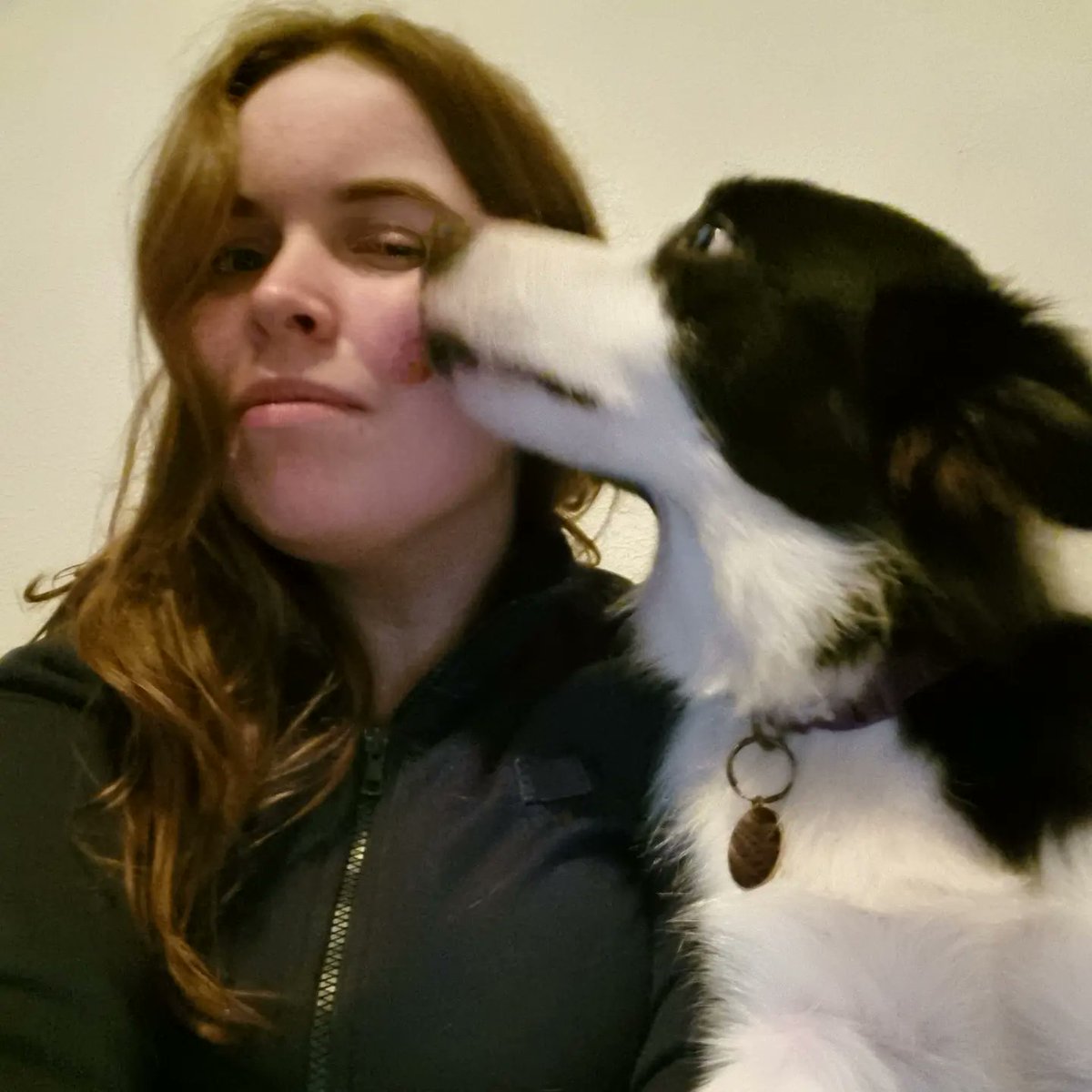 Getting cuddles and kisses from Lola before bedtime last night

#bordercollie #bordercolliepuppy #lola #herdingdog #bordercollielife #bordercollielove #bedtime #cuddlesandkissesfromlola #lovemygirl