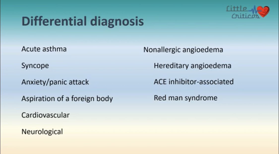 VSLanziotti's tweet photo. Another great video by @LittleCriticos about #anaphylaxis
Summarized approach in 20 min
🔹Definition
🔹Pathophysiology
🔹Management
🔹Hospitalization indications
🔹Discharge criteria
🔹Follow up
A must-watch for #tweetiatrician #PedsICU #MedEd #FoaMed 
@DeannaMarie208 @drzaf_pic https://t.co/415tOGNbW6