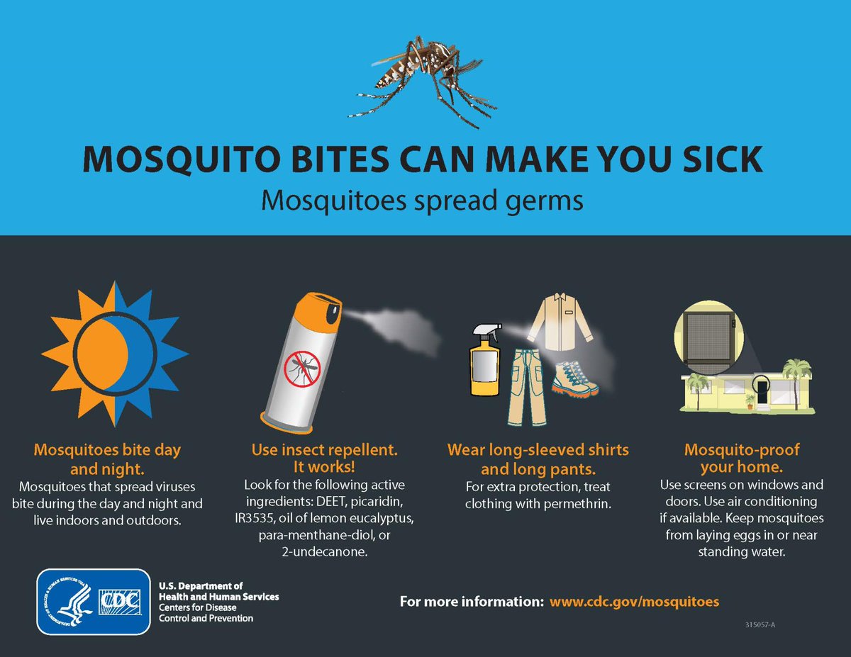 It may be getting cooler but mosquitoes are still out and about! Protect yourself from mosquitoes and the diseases they carry with this information from the CDC. For more info, go to cdc.gov/mosquitoes