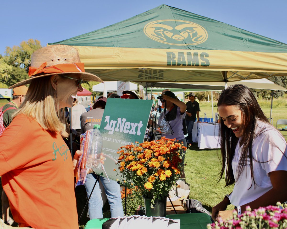 CSUAgNext's tweet photo. We had a blast at Ag Day! Thank you to all of our visitors who came to get their free AgNext hat! Come visit us again at the Border War Tailgate on November 12th where we will have even more AgNext giveaways! https://t.co/mqNC2RxNat