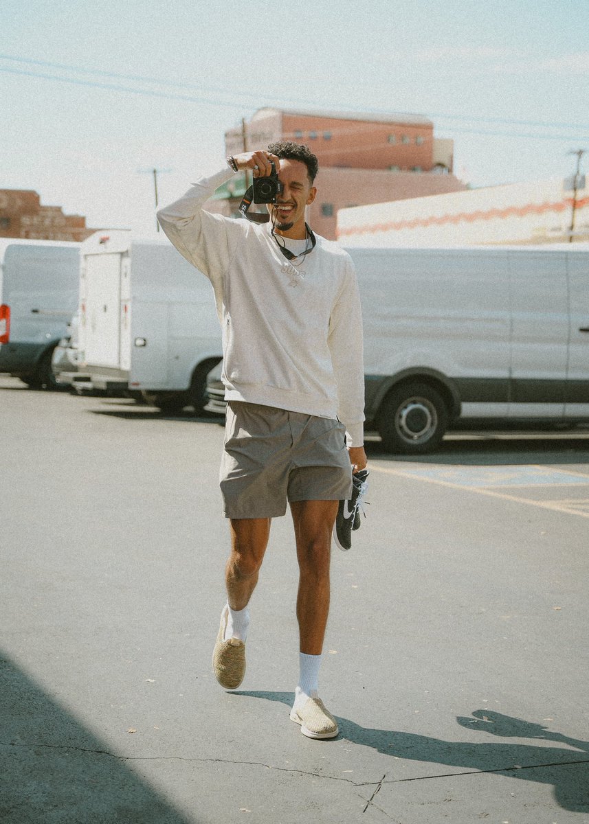 TanaHughes's tweet photo. Some fun camera tag with @landryshamet. 

Who indeed has a dope camera setup! https://t.co/hVIZdgPSnu
