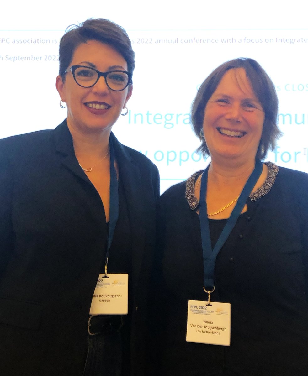 3 wonderful days of #primarycare @PrimaryCare4um  with old+new friends! Delighted having a 🇬🇷 as a keynote speaker -our thanks to @MENIAKOUKOUGIA!  #EFPC2022  bit.ly/3CcFHsq Chairing 4 #equity with @DrLorenaDini 4 #access+@mpapadakaki 4 #interprogressionalcollaboration