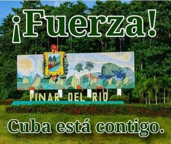 Toda #Cuba está con Pinar del Río tras el paso del poderosos huracán Ian.

#FuerzaPinar #Cuba #CubaPorLaVida #CubaEsAmor