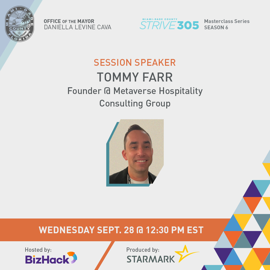 Don’t miss out on TOMORROW’S final live #webinar, “Case Studies of How To Do Business using #Web3 and the #Metaverse,” where we explore #highered, #travel &amp; #hospitality, &amp; #B2B #sales #casestudies w/ <a href="/drmuhsinah/">Dr. Muhsinah Morris</a>, <a href="/tfarr22/">Tfarr 🍌</a>, &amp; <a href="/NickRomeo627/">Nicholas Romeo</a>! Sign up here: bit.ly/SMIWebinarBizh…