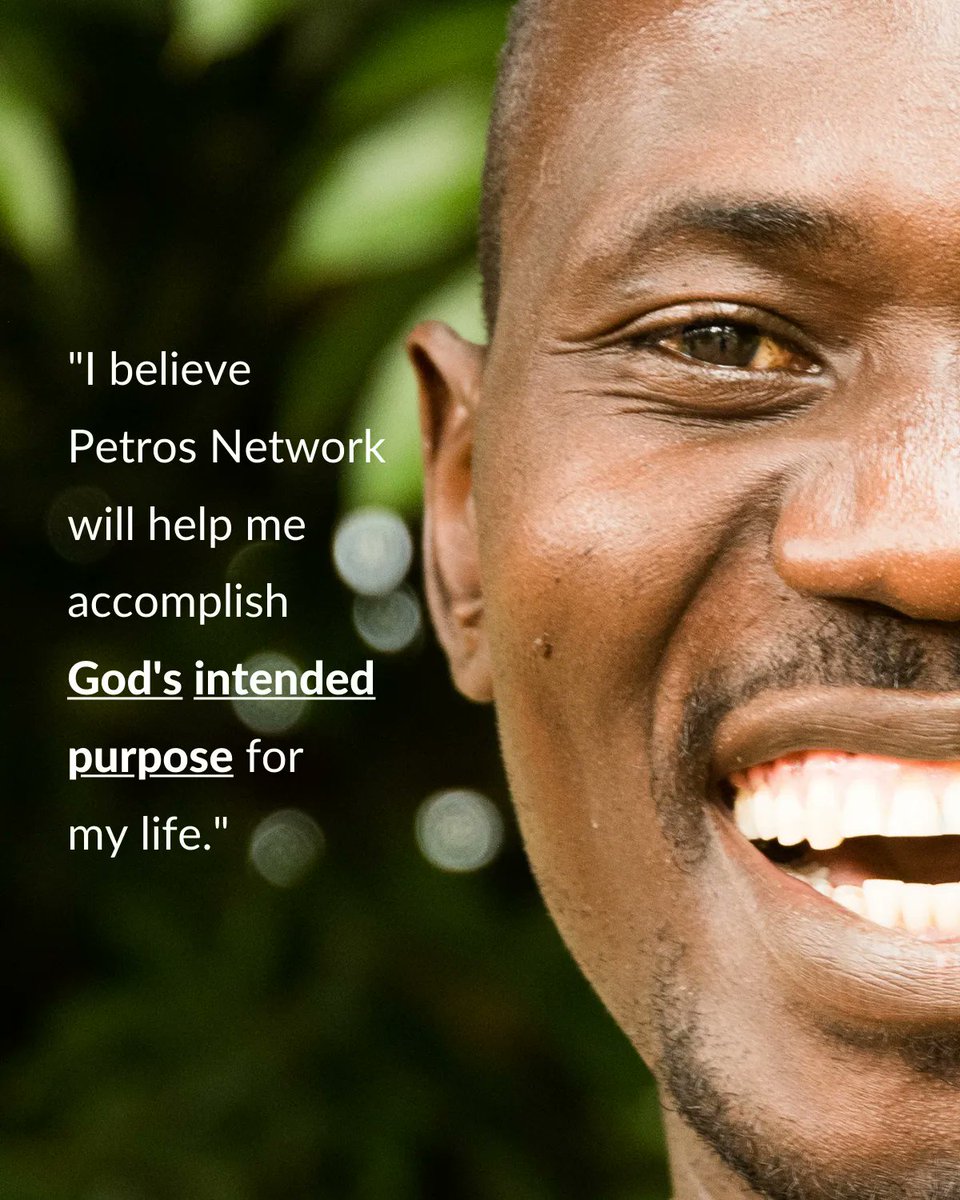 PetrosNetwork's tweet photo. Do you know what God's intended purpose for your life is? No one was created by accident. God knit you together in your mother's whom and gave you a unique design and calling. Hint: No one is created to live for themselves. We are all created for a purpose—to make a difference. https://t.co/g4kWGla0bJ