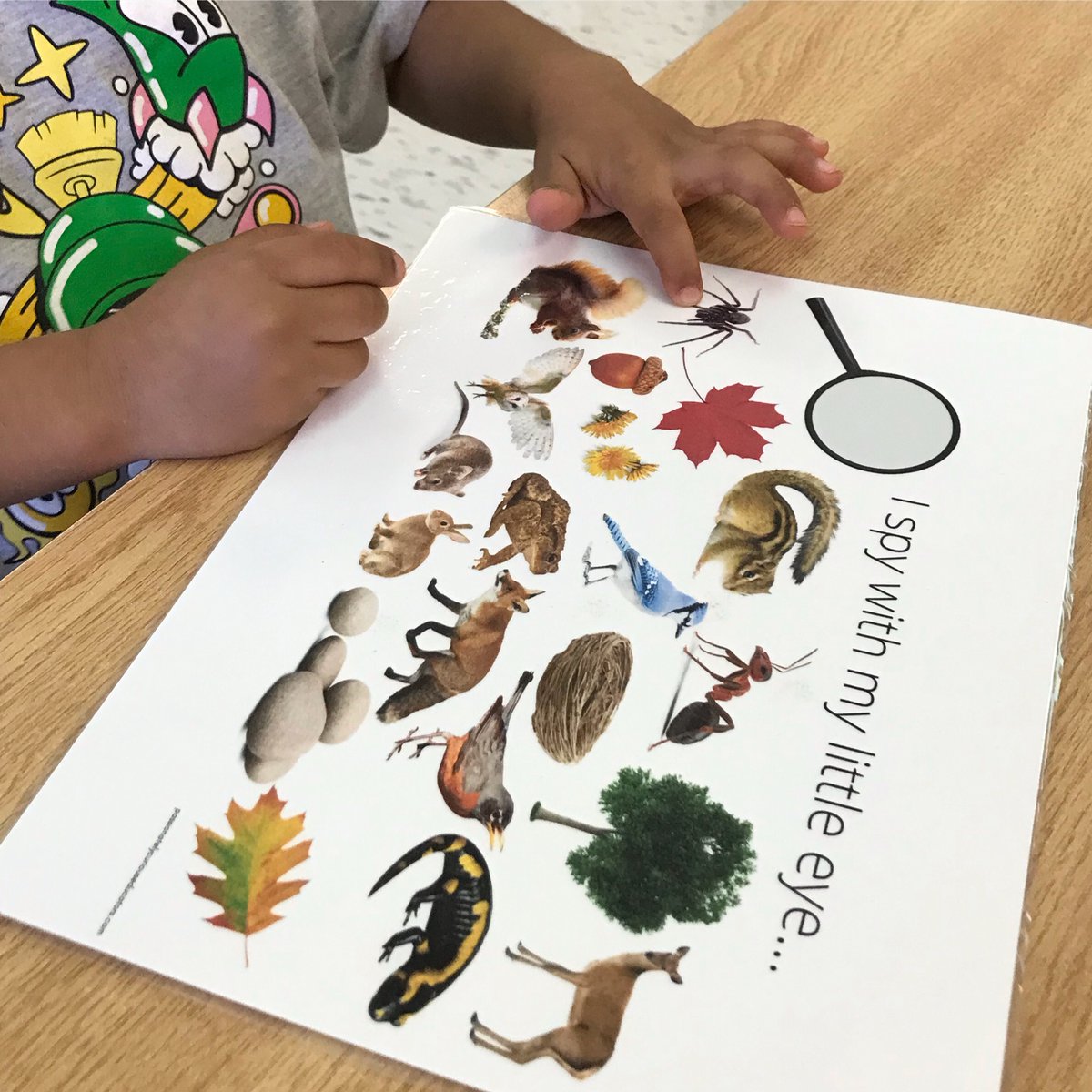 Playing I Spy is a fun way to build vocabulary, use descriptive language and practice taking turns with peers. 
<a href="/LordStrath_LDSB/">Lord Strathcona PS</a>