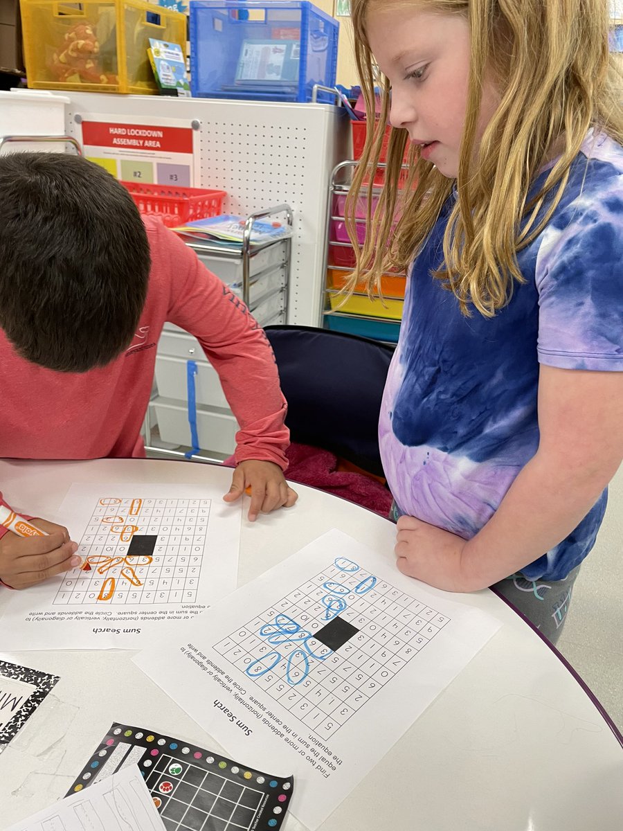 Learning some new Math games in Extended Learning! #cherokeeinspires #LFmoments