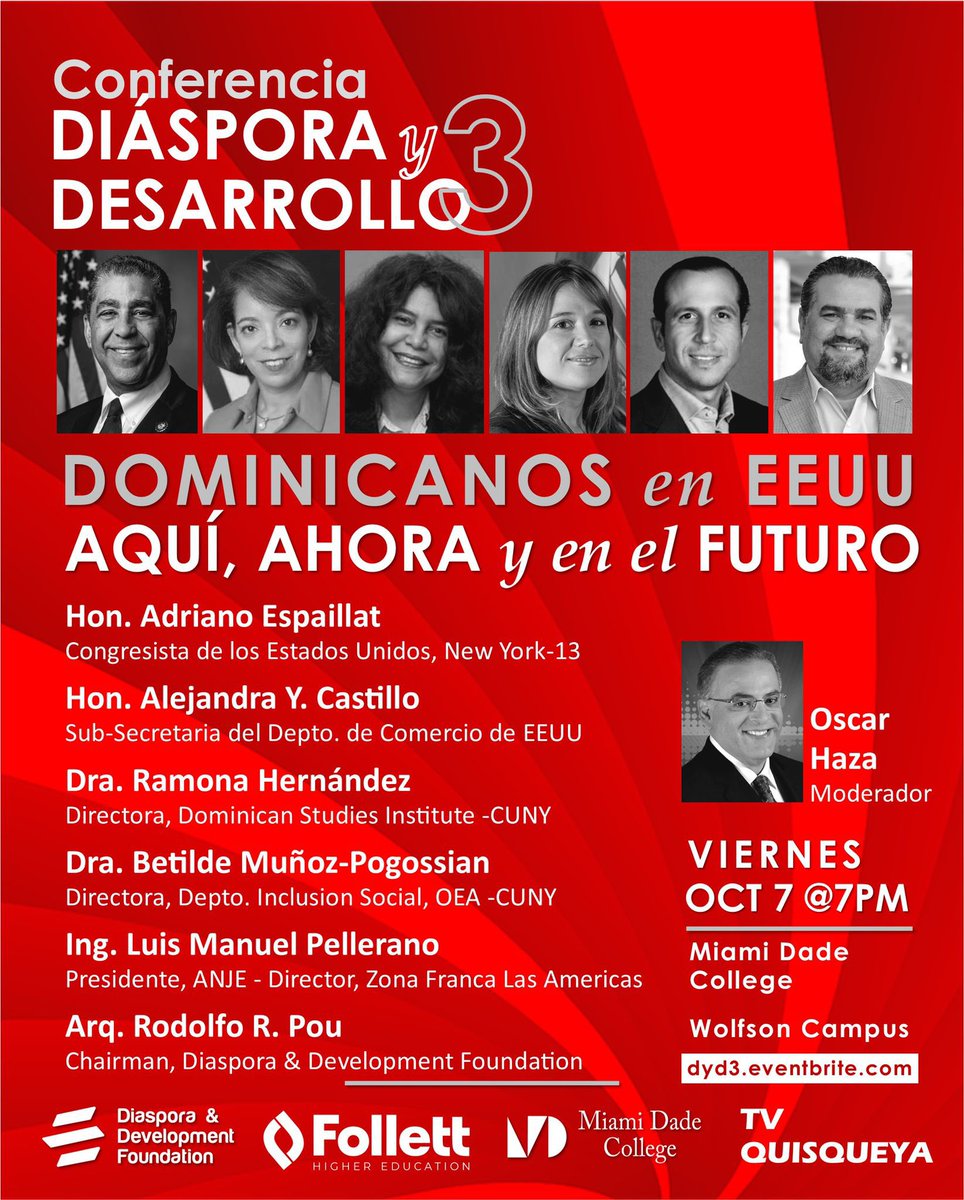 mabreumalla's tweet photo. “Dominicanos en EEUU: Aquí, ahora y en el futuro”. Conferencia #Diáspora y #Desarrollo. https://t.co/Y7Tqw0cY5J https://t.co/j2ei95FQ6W