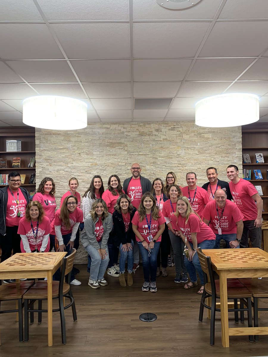 Thanks to all staff members who wore pink today! We appreciate you guys!