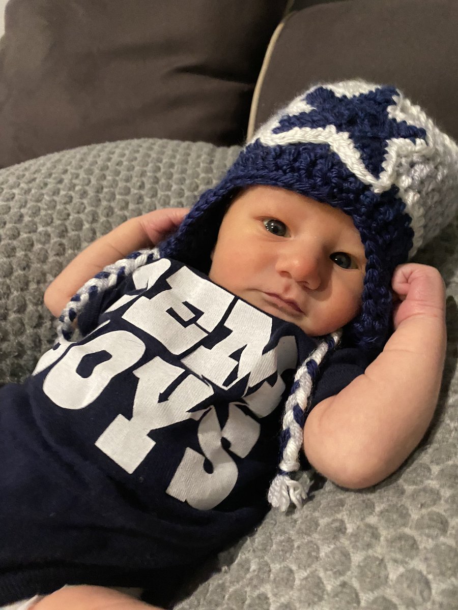 theresa_loftin's tweet photo. Troy Michael was born just in time to make it home for his first @dallascowboys game with @TroyAikman announcing! Couldn’t have worked out better. I can’t wait to teach him all about the Cowboys and where his name Troy comes from. Go Cowboys!!! https://t.co/f08PbGm0NW