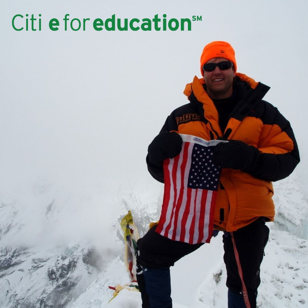 ReachtheWorldco's tweet photo. What makes Mount Everest so irresistible? Let's find out! #ReachTheWorld's newest #virtualexchange expedition is now underway, and thanks to the @citi #eforeducation campaign, #K12 educators can sign up for free at https://t.co/BgFvUSRyXn! #Citi https://t.co/CEyZ1tp5FR
