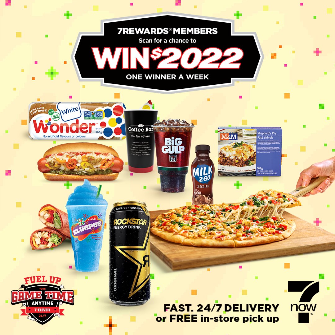 7ElevenCanada's tweet image. Here&apos;s a game you can win at..order your snacks and groceries on 7Now &amp;amp; have them magically turn up at your door, 24/7!  Scan 7Rewards for a chance to win $2022 cash -every week! Scan the 7-Eleven app in-store or download the app!🤑
#7ElevenCanada #SevForTheWin #GameTimeAnytime