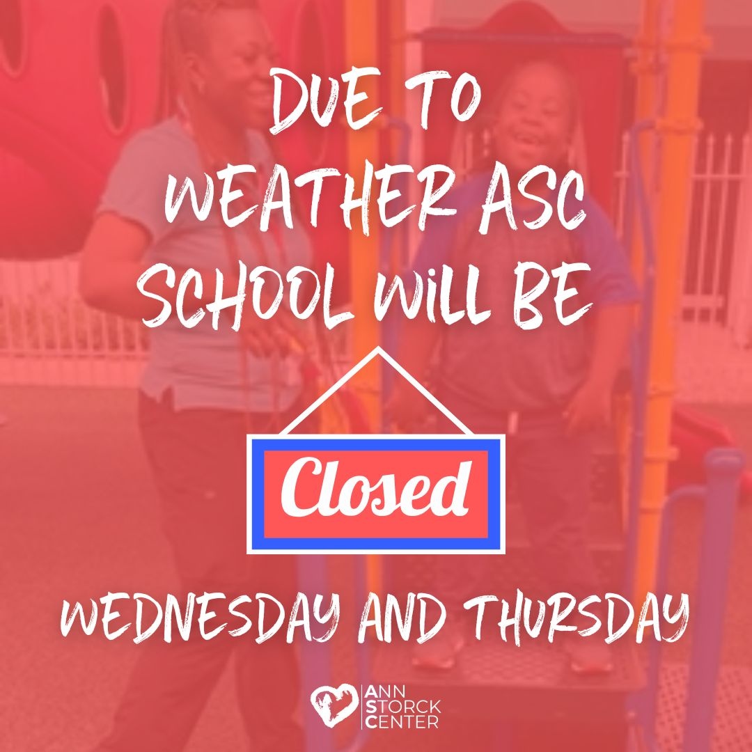Following the Broward County School protocols, we will be closed tomorrow and Thursday. STAY SAFE!

#annstorckcenter #browardcountyschools #hurricaneian #hurricaneprep #specialneedseducation