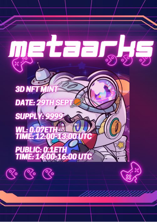 dadarei_eth's tweet photo. @Metaarksnft will be minting soon! Don’t miss it!

@FlySpaceSheep @uniquenamefort @peacheechong 

#MetaArks #SocialFi #GameFi #NFTs #Metaverse #mintsoon #29sept https://t.co/SuTzBm6Fwd