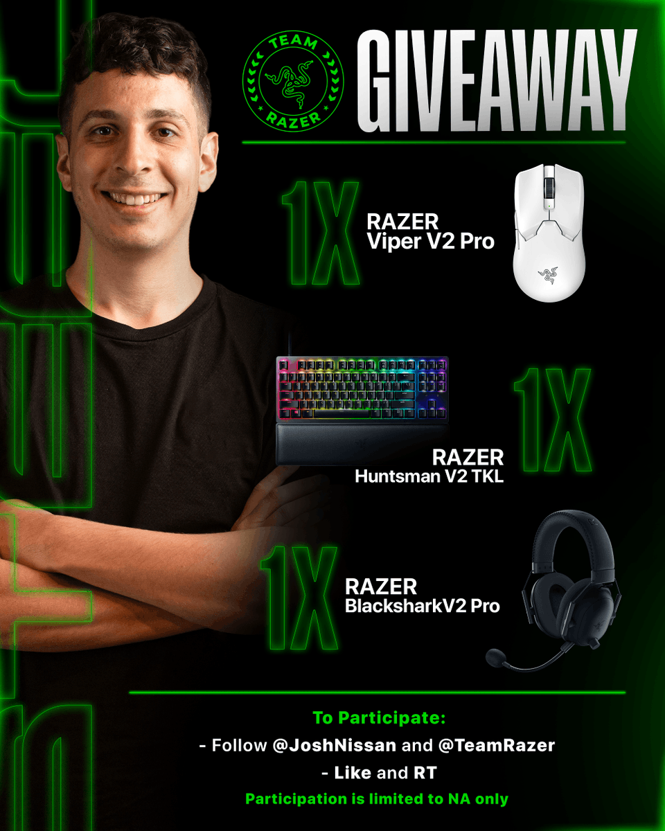 steel (@joshnissan) on Twitter photo Feeling generous with <a href="/TeamRazer/">Team RΛZΞR</a>, we're gifting a full set-up to one lucky winner!
Take a shot, all you need is to do is follow our accounts, like and RT! Feeling generous with <a href="/TeamRazer/">Team RΛZΞR</a>, we're gifting a full set-up to one lucky winner!
Take a shot, all you need is to do is follow our accounts, like and RT!