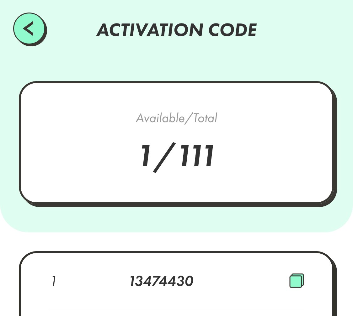 nica_nft's tweet photo. This is the STEPN activation code.
Feel free to use it.
Let's have fun together!!
13474430
#STEPN
#stepnactivationcode
#STEPNアクティベーションコード
#アクティベーションコード
#activationcode
#GMT
#GMTearn https://t.co/sactxqUsE5
