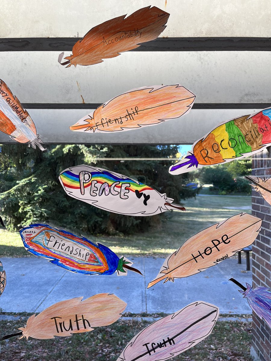 For the children that didn’t survive, we remember. 🪶🧡 

In the spirit of Truth and Reconciliation, these feathers honour the memory of the Indigenous children who did not survive their residential school experience.