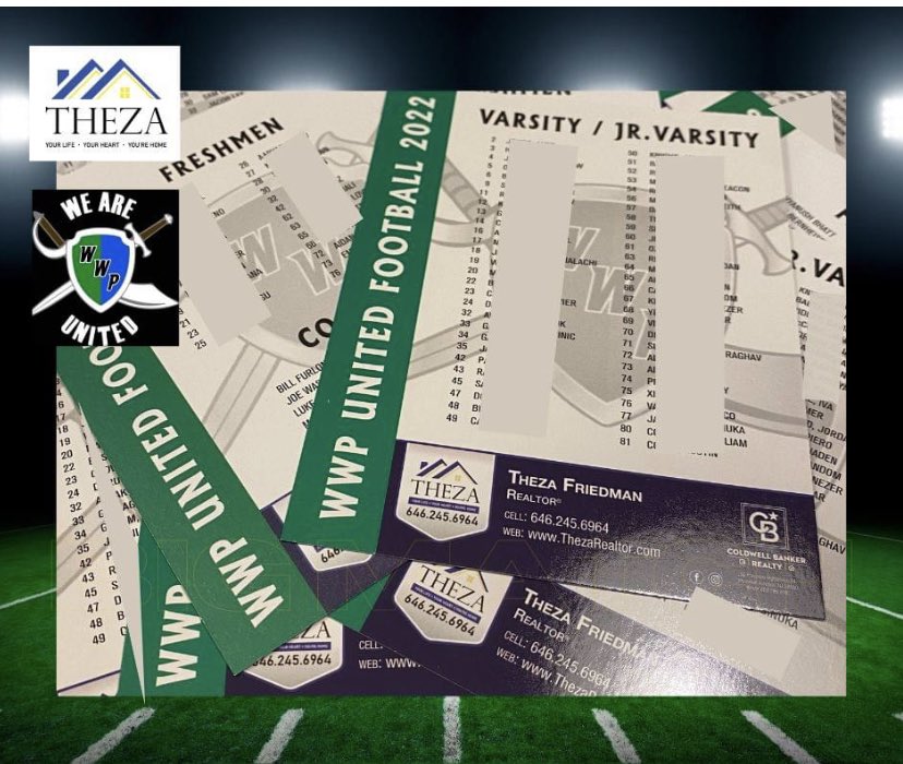 ThezaFriedman's tweet photo. I love being the Roster Sponsor for the WWP UNITED Football Boosters. So much heart 💙💚 WWP Football

#YourRealtorTheza
#YourRealEstateAgentTheza #ThezaRealtor￼#WestWindsorRealEstate￼
#AtYourService
#YourLifeYourHeartYoureHome￼ https://t.co/2TnSv1C19Z