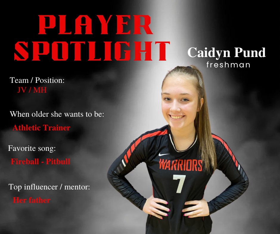 winfield_vb's tweet photo. Today’s spotlight ft. Caidyn Pund! https://t.co/24SH10ck6V
