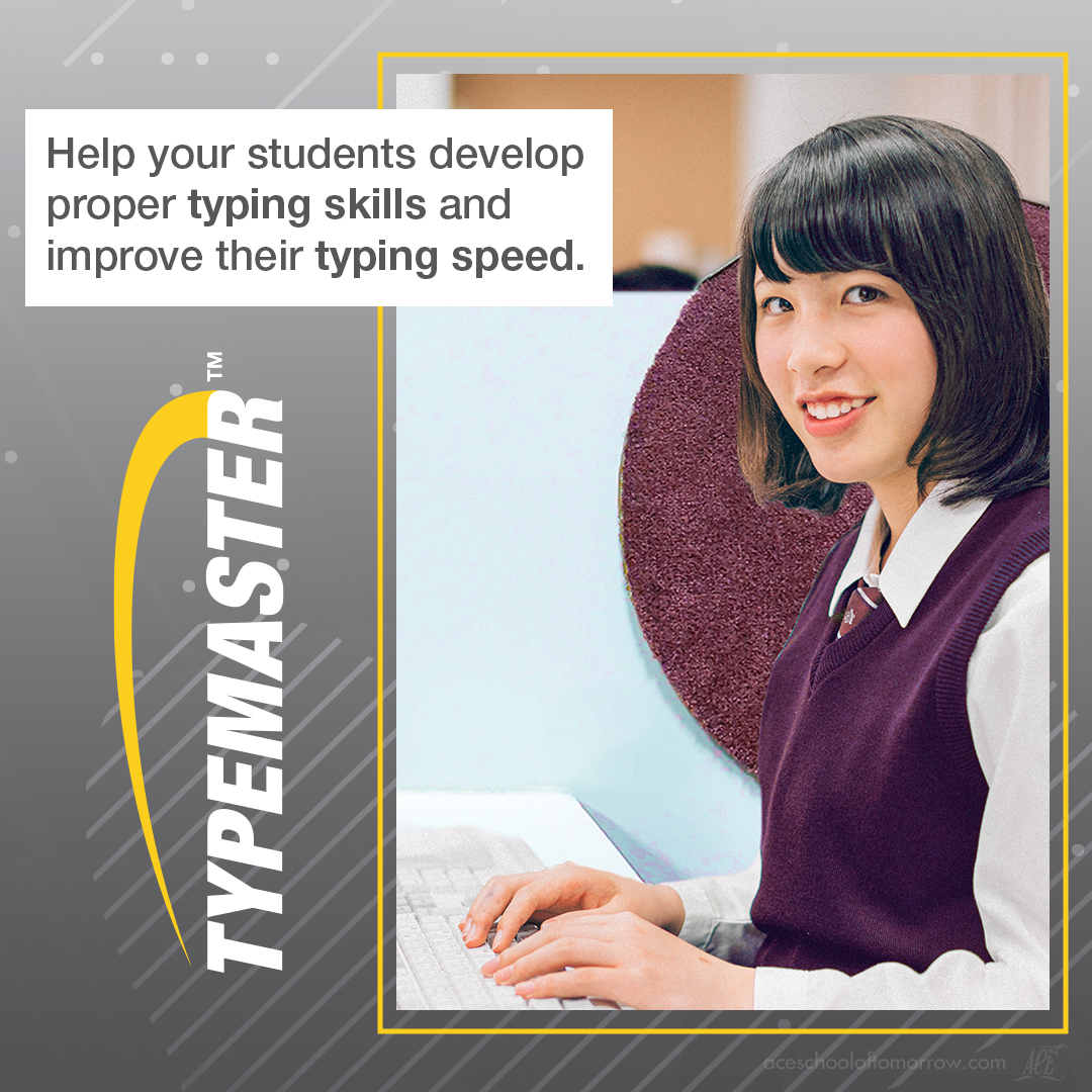 acecurriculum's tweet photo. Help your students develop proper typing skills and improve their typing speed with the updated Typemaster program available exclusively through aceconnect. Visit https://t.co/sJQNOiP5CR to learn more and register today!
#aceconnect
#ACEcurriculum
#ChristianEducation https://t.co/DOUji3YW9V