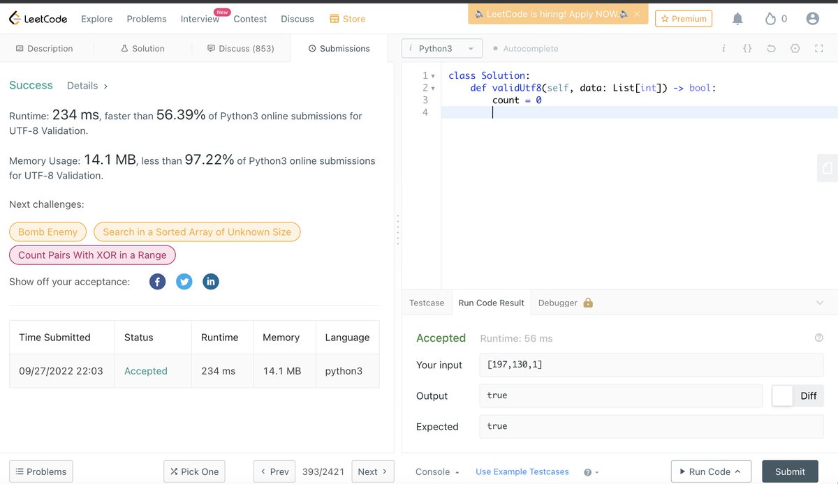 latunde_py's tweet photo. On day 7 of the #I4G10DaysOfCodeChallenge, the task was on UTF-8 validation.
It was a fun one, and I got to learn something new.
@Ingressive4Good
The link to the article https://t.co/sGRWKi5dLK https://t.co/rJO9051HPm