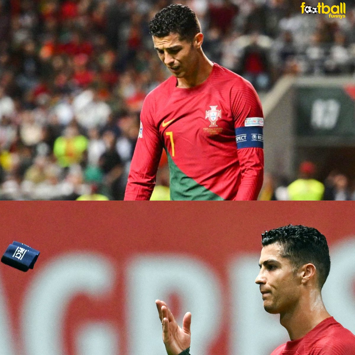 FootballFunnys's tweet photo. Ronaldo has lost his powers and its pretty acceptable at the age of 37.

We have to accept he's not the same guy anymore but for all those amazing moments he gave us during his prime years, we must not leave him alone during his last years. ❤ https://t.co/4Ox2cHshDm