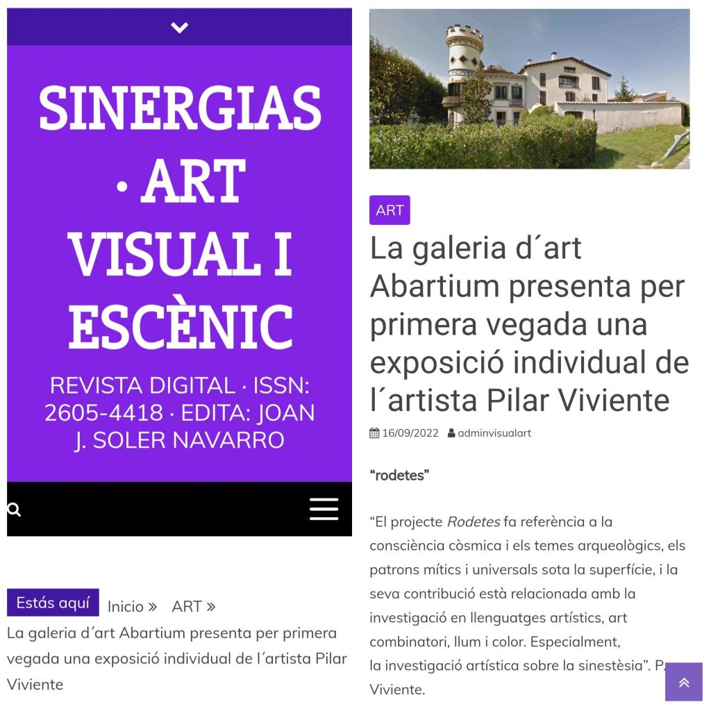 PilarViviente's tweet photo. Moltes gràcies Joan J. Soler Navarro per aquesta publicació💜
https://t.co/gdOU2GY0Br
Álbum https://t.co/7KUcpkzR3g
#pilarviviente #exhibition #Rodetes #ecofeminism #digitalart #colorfieldpainting #chromotherapy #abstractartforsale #Abartium #artgallery #calldetenes #barcelona https://t.co/Hy3rq7NG1F